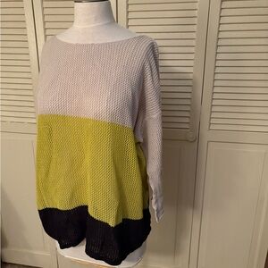 Lane Bryant knit colorblock 3/4 sleeve sweater - 18/20